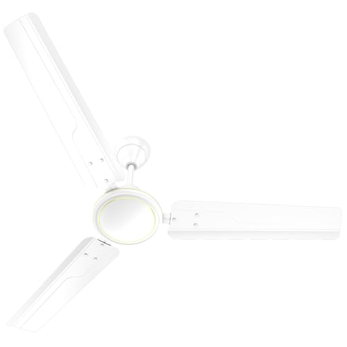 Havells Reo Vaayu 1200Mm Es Ceiling Fan | High Speed, High Air Delivery | Strong & Powerful, Air Delivery: 220Cmm| Rpm: 370| 2 Year Warranty | (Pack Of 1, White)