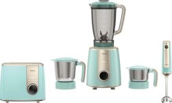 Havells Craft Kitchen Harmony Combo For Premium And Modern Kitchens | Mixer Grinder + Toaster + Hand Blender | Perfect Kitchen Companion And Gifting Range (Blue & Golden)