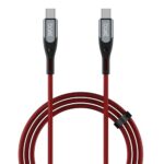 Boat Type C To C 65W Fast Charging Cable With 480 Mbps Data Transfer, Tangle-Free Cable In Premium Nylon Braided Design (Martian Red)