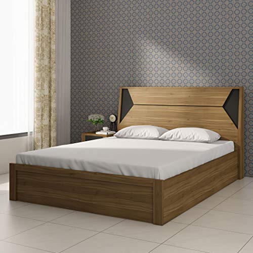 Home Centre | Helios Bravo Betty Single Bed | Engineered Wood | Brown | 1 Year Warranty