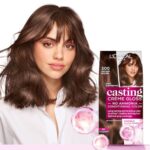 L’Oréal Paris Casting Crème Gloss Hair Color With Glycolic Gloss Complex | 5X Glossier Hair Color | Shade 500 – Medium Brown | 60G + 40Ml + 60G