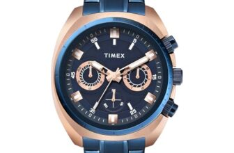 Timex Blue Round Dial Analog Men’S Watch – Tweg28203