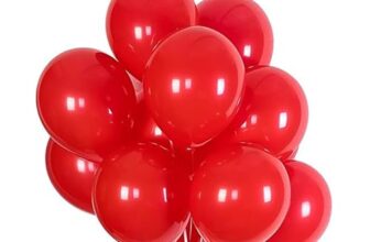 Party Boomers Premium Party Balloons Red 50 Pcs