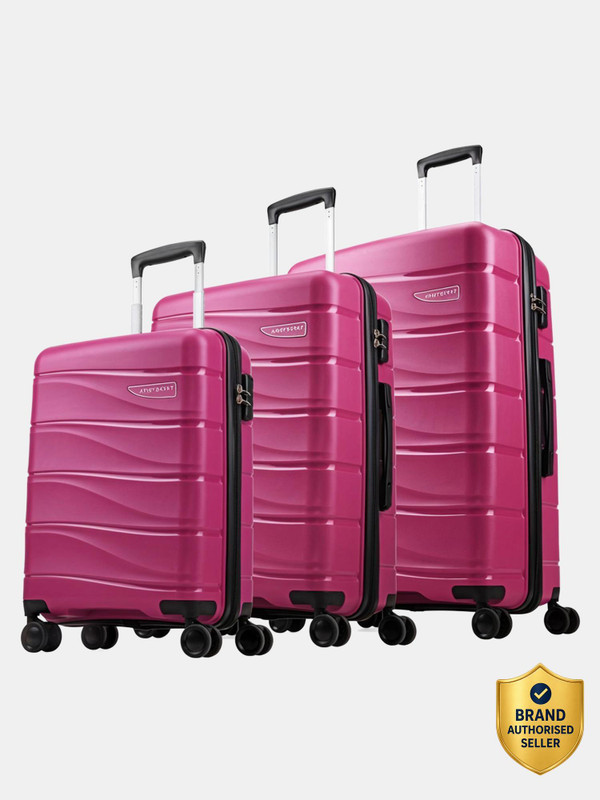Aristocrat Olympus 3 (Small 55Cm | Medium 66Cm | Large 77Cm) – Trolley Bag Cabin & Check-In Set 8 Wheels – 30 Inch