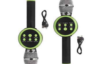 Trideo Karaoke Crophone And Speaker Set For Home Entertainment. Kid-Friendly Cropho With Portable Speaker, Perfect For Karaoke Parties, Birthday Celebrations, And Music Enthusiasts