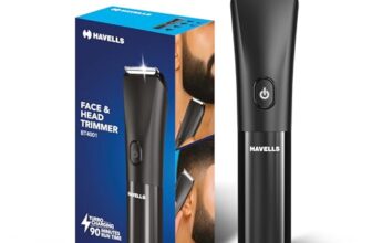Havells Beard & Hair 7 In 1 Trimmer |2-In-1 Special Blade| Comes With 4 Beard & 2 Hair Combs|Type C Turbo Charge|No Nicks & Cuts|2 Year Guarantee|Bt4001