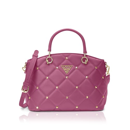 Lavie Signature Women’S Stud Lima Satchel Handbag | Satchel Bag For Work | Ladies Purse | Stylish Shoulder Bag | Gift For Women
