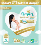 Pampers Premium Care Pants Nb 70 | No Marks | Indias Softest Diaper – New Born(70 Pieces)