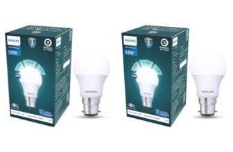 Philips 12W Dimmable Led Bulb | Cool White 6500K | B22 Base | Adjustable Brightness Led Light | Energy Efficient & Versatile Lighting | Pack Of 2