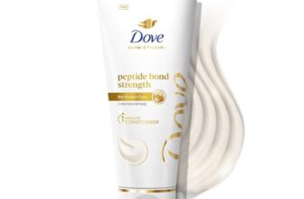 Dove Peptide Bond Strength Conditioner For Dry & Damaged Hair – 175 Ml | Enriched With Protein Peptides | Reconstructs Broken Bonds For Fortified, Detangled & Smooth Hair