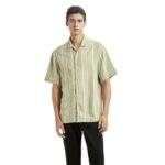 Levi’S Men’S Striped Relaxed Fit Shirt Green