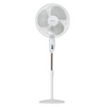 Havells 400Mm Swing Pedestal Fan | 120 Ribs Guard Safety, Smooth Oscillation, Heavy Base For Stability, 3 Star | High Air Delivery, Aesthetic Design, Telescopic Arrangement | (Pack Of 1, Off White)