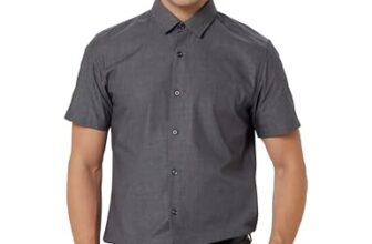 United Colors Of Benetton Men’S Slim Shirt (5Ns13U008I_Charcoal Xl)