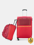 Aristocrat Evolve Large Trolley Bag 79Cm & Delta Duffle Trolley 52Cm For Travel Expandable  Check-In Suitcase 4 Wheels – 34 Inch