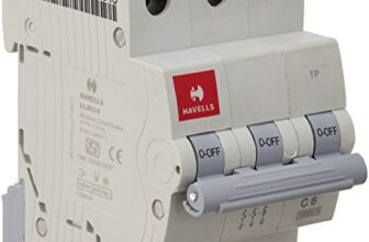 Havells Dhmgctpf006 Pvc Plastic 6A Mcb Tp C Curve (White)