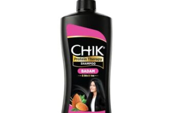 Chik Protein Therapy Shampoo|Badam & Black Tea|2X Stronger Hair|650Ml