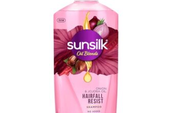 Sunsilk Onion & Jojoba Oil Hairfall Resist Oil Blends Shampoo | With No Added Parabens | (700 Ml)