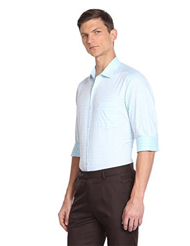 Van Heusen Men Cotton Slim Fit Shirt (Vdsfgslpk73245_Beige, 42