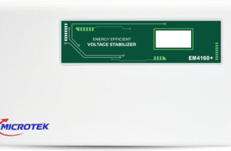 Microtek Em4160+ Digital Display For Ac Upto 1.5Ton (160V-285V) Voltage Stabilizer(White)