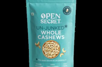 Open Secret Premium Whole Kaju – High Protein Dry Fruit, Fasting Vrat Special Cashews(1 X 1 Kg)