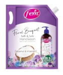 Dabur Fem Floral Bouquet Soft & Safe Handwash – 1500 Ml | Germ Protection | Enriched With Goodness Of Coconut Milk & Vitamin E | Long Lasting Fragrance