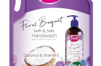 Dabur Fem Floral Bouquet Soft & Safe Handwash – 1500 Ml | Germ Protection | Enriched With Goodness Of Coconut Milk & Vitamin E | Long Lasting Fragrance