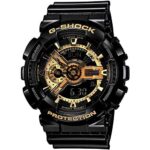 Casio G-Shock Ga-110Gb-1Adr Black & Gold Analog-Digital Dial Black Resin Strap Men’S Watch Shock And 200M Water Resistant G339