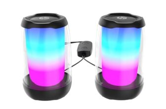 Hp Multimedia Speaker Dhs-5100, High Power Speaker With Pure And Pleasant Sound Quality; Rgb Light Effect; Usb Powered; Bluetooth® 5 Connectivity Support; Dual Speaker Design