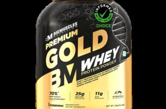Bigmuscles Nutrition Premium Gold | 25G Protein Per Serving, 0G Sugar,5.5G Bcaa Whey Protein(2 Kg, Belgian Chocolate)