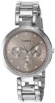 Timex Analog Watch For Women With Pink Round Dial & Silver Stainless Steel Bracelet Band Water Resistant Women’S Wrist Watches – Tw000X212