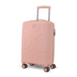 Kamiliant By American Tourister Selva|Cabin Trolley Bag Small Size (56 Cms) For Travel| Hard Case Polypropylene (Pp) Suitcase|360° 8-Wheel Spinner Luggage Trolley|Combination Lock|Peach