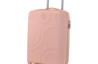 Kamiliant By American Tourister Selva|Cabin Trolley Bag Small Size (56 Cms) For Travel| Hard Case Polypropylene (Pp) Suitcase|360° 8-Wheel Spinner Luggage Trolley|Combination Lock|Peach
