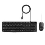 Amazon Basics Wired Keyboard And Mouse Combo L 1200 Dpi L For Windows, Mac Os Computer
