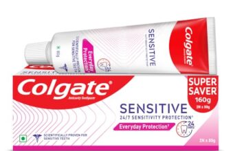 Colgate Sensitive Everyday Protection Toothpaste, Combo Pack Of 160G (80G X 2), Specifically Developed For Sensitive Teeth & Healthy Gums, Colgate Toothpaste For Prevention Of Cavities & Plaque