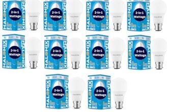 Halonix 2-In-1 Dimmable 9W,0.5W Multi Wattage Adjustable Light Led Bulb (Pack Of 10), All Rounder Led Bulb Base B22D