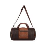 Gear Clubsport 3 9″/33L Faux Leather Large Water Resistant Duffle Bag/Travel Bag/Gym Bag For Men & Women(Brown-Tan)