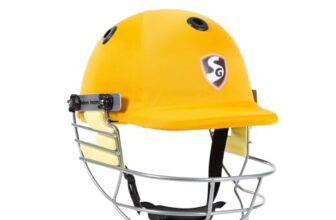 Cricket Helmet Sg Blazetech Yellow Large