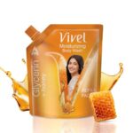Vivel Moisturizing Body Wash, Glycerin & Honey Shower Gel, 1300 Ml Supersaver Xl Refill Pouch, For Soft, Glowing Skin, Mild And Pure Bodywash, For Women & Men