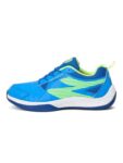 Sg Ease Badminton Shoes For Men | Lightweight Non-Marking Indoor Sports Shoes | Breathable, Anti-Skid & Durable | Ideal For Badminton, Pickleball, Padel, Court & Indoor Tennis | Electric Blue/Lime Green