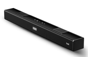 Boat Aavante 2.2 800, 80W Signature Sound, 2.2 Ch Built-In Subwoofer, Multi Port, Eqs, Back-Lit Touch Controls, Remote, Bluetooth Sound Bar, Home Theatre Soundbar Speaker (Premium Black)