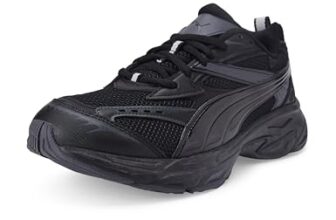 Puma | Morphic Base Comfort Sneakers | Black-Strong Gray | 10Uk