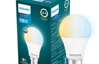 Philips 10-Watt Led Bulb|3 Colors In 1 Led Bulb|Scene Switch Bulb For Home & Decoration|Color: Tunable White, Pack Of 1, 10 W, B22D