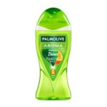 Palmolive Aroma Morning Tonic Body Wash, 250Ml Shower Gel Single Bottle, 100% Natural Citrus Essential Oil & Lemongrass Extracts For A Smooth Skin, Green