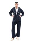 Lux Venus Reflecting Design Tapping Rain Suit For Men Navy