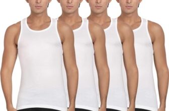Pepe Jeans Men’S Solid White Vest-Pack Of 4_M