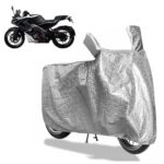 Sulfar Bike Cover For Bajaj Pulsar (Rs200 (Current)) | Waterproof, Dustproof & Uv Protected | All Weather Two Wheeler Cover (Silver) New 2026 Variants