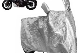 Sulfar Bike Cover For Bajaj Pulsar (Rs200 (Current)) | Waterproof, Dustproof & Uv Protected | All Weather Two Wheeler Cover (Silver) New 2026 Variants