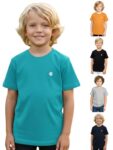 Onn Boy’S Half Sleeves Round Neck Solid Cotton T-Shirt Oa748_Blk_Mst_Gm_Sgn_Nb_60_5Pc