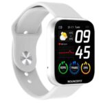 Bouncefit M I D116 Fitness Band Smart Watch For Men, Women, Boys, Girls, Kids – Single Touch Interface, Water Resistant, Workout Modes, Quick Charge Sports Smartwatch – White