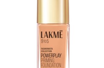 Lakme 9To5 Primer + Matte Perfect Cover Foundation, W240 Warm Beige, 25 Ml